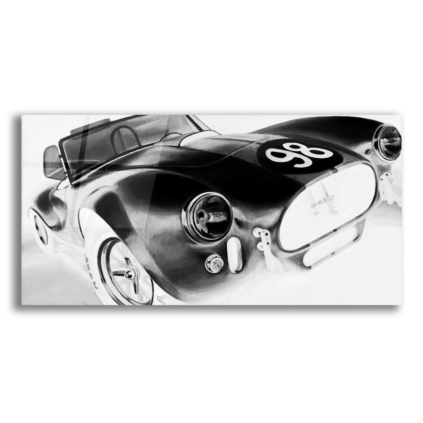 Epic Art 'Inverted Vintage Racing I' by Ethan Harper, Acrylic Glass Wall Art,24x12