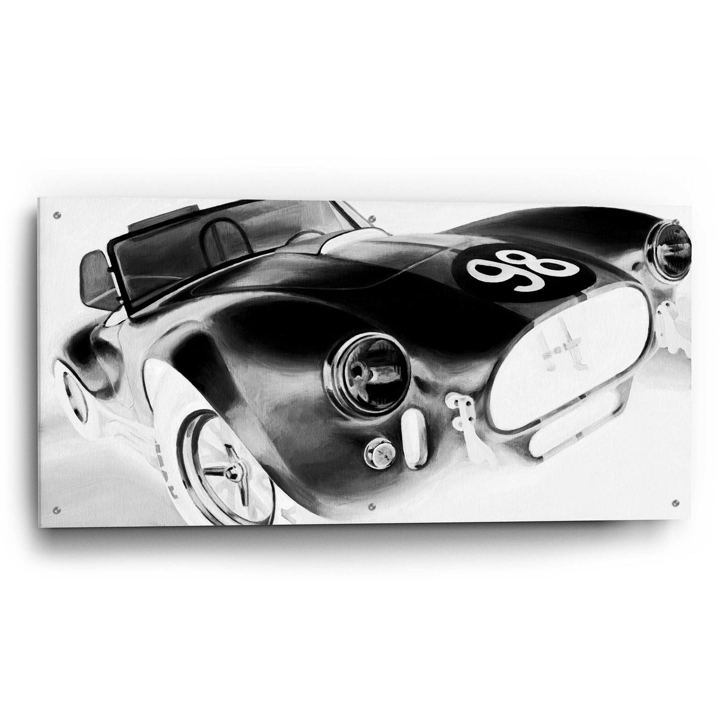 Epic Art 'Inverted Vintage Racing I' by Ethan Harper, Acrylic Glass Wall Art,48x24