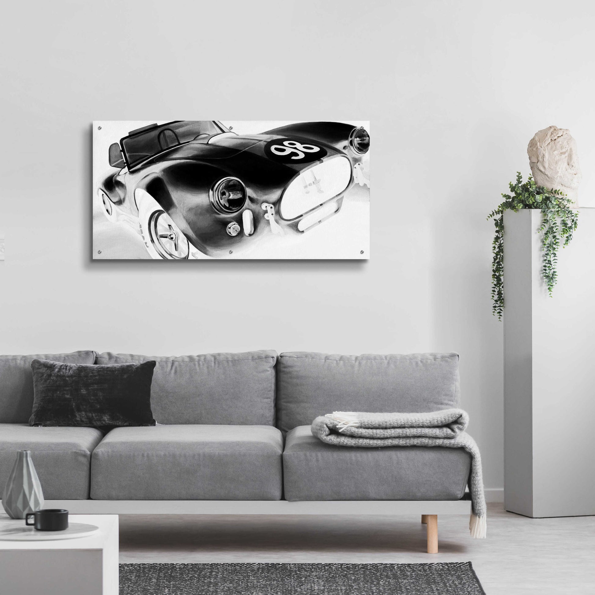 Epic Art 'Inverted Vintage Racing I' by Ethan Harper, Acrylic Glass Wall Art,48x24