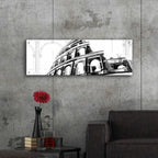 Epic Art 'Icon Architecture I' by Ethan Harper, Acrylic Glass Wall Art,48x16