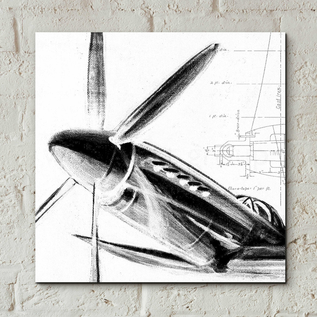 Epic Art 'Inverted Aerial Navigation II' by Ethan Harper, Acrylic Glass Wall Art,12x12