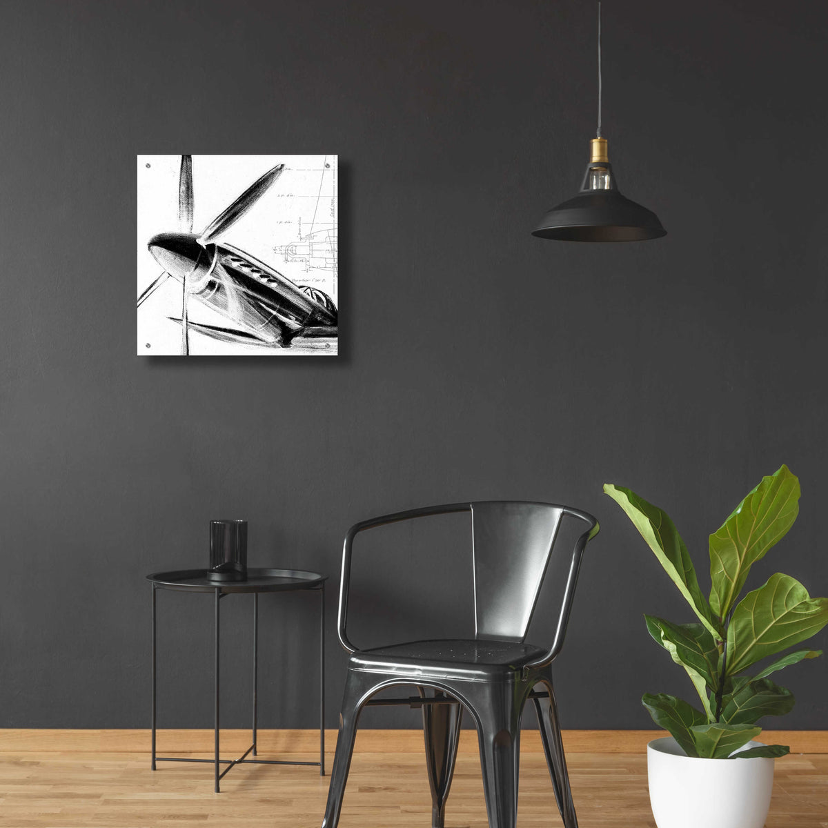 Epic Art 'Inverted Aerial Navigation II' by Ethan Harper, Acrylic Glass Wall Art,24x24