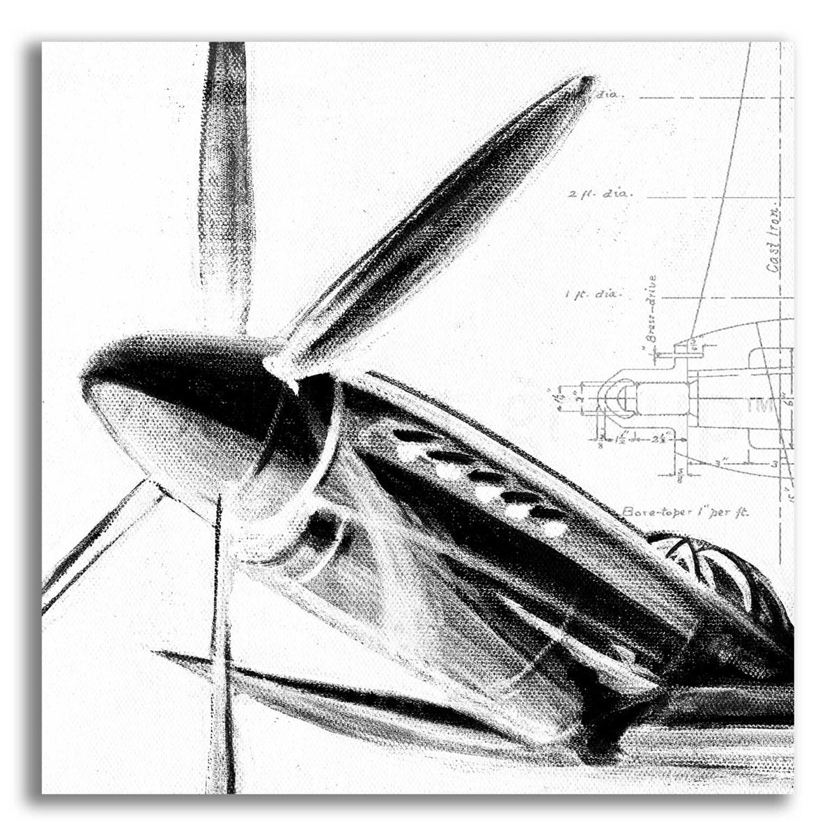Epic Art 'Inverted Aerial Navigation II' by Ethan Harper, Acrylic Glass Wall Art