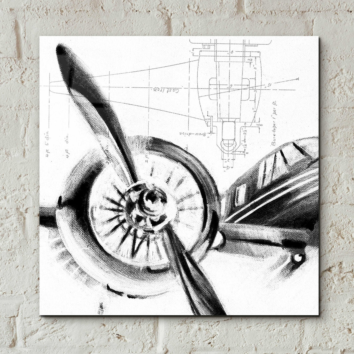 Epic Art 'Inverted Aerial Navigation I' by Ethan Harper, Acrylic Glass Wall Art,12x12