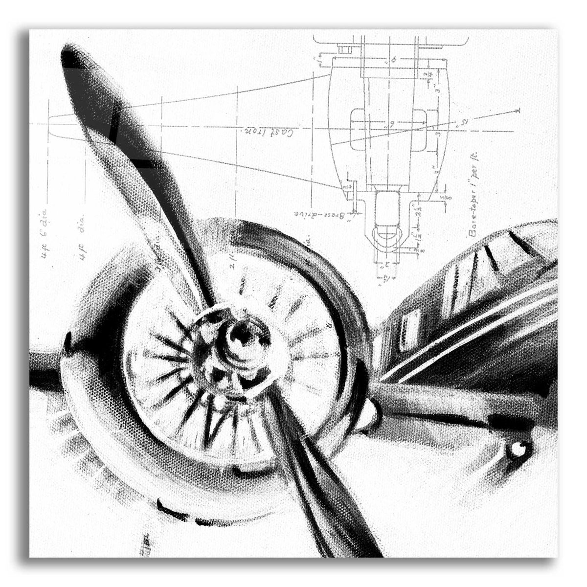 Epic Art 'Inverted Aerial Navigation I' by Ethan Harper, Acrylic Glass Wall Art
