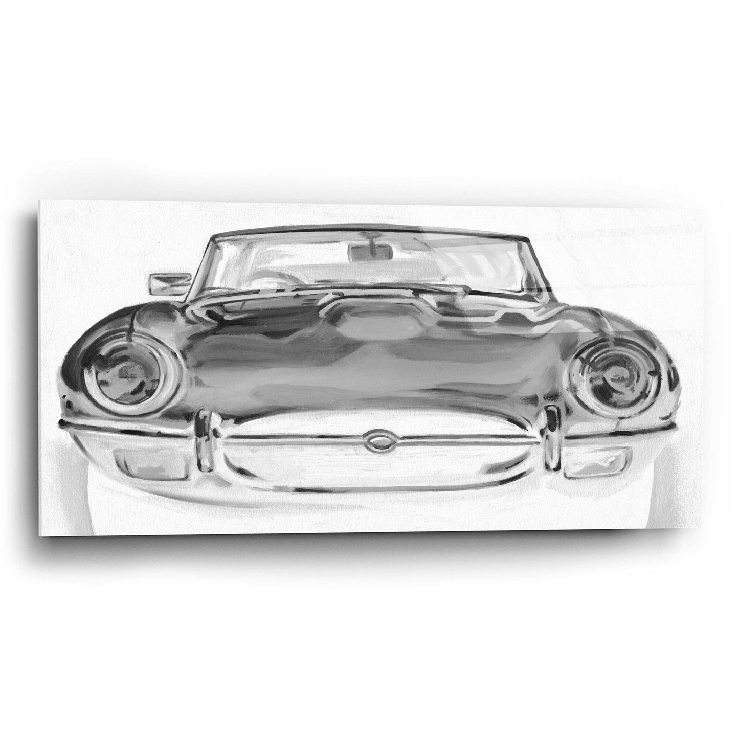 Epic Art 'Inverted European Sports Car I' by Ethan Harper, Acrylic Glass Wall Art,24x12