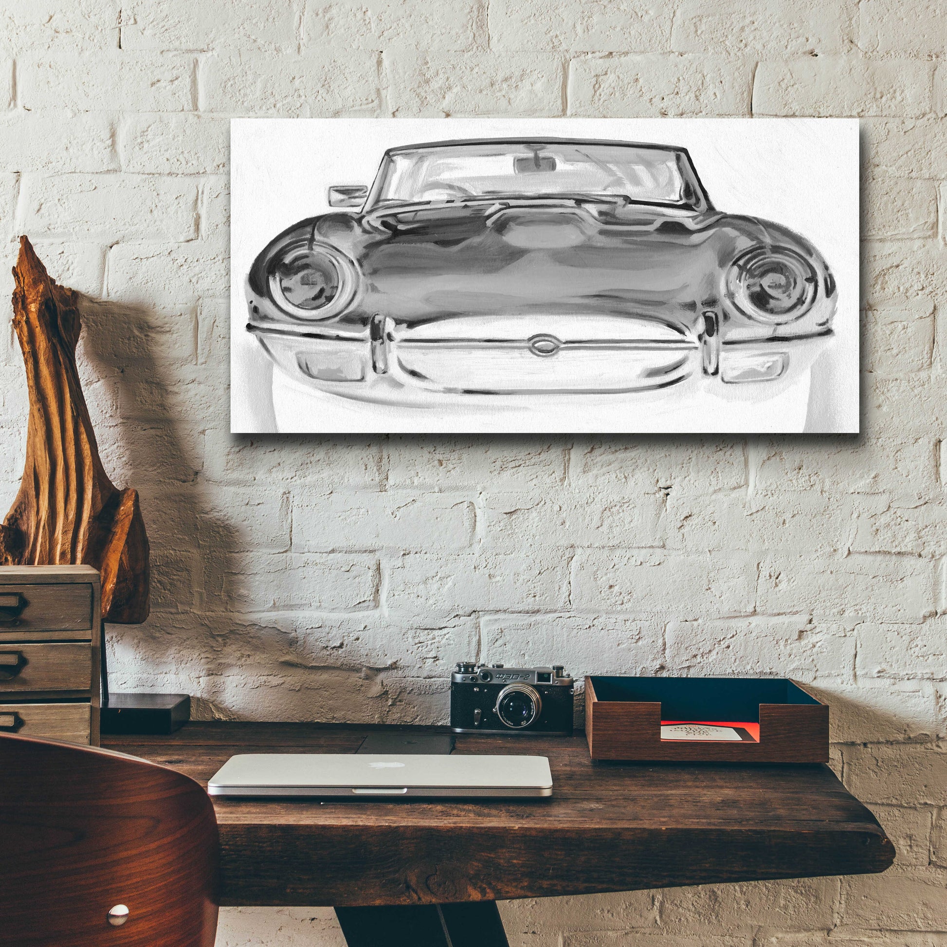 Epic Art 'Inverted European Sports Car I' by Ethan Harper, Acrylic Glass Wall Art,24x12