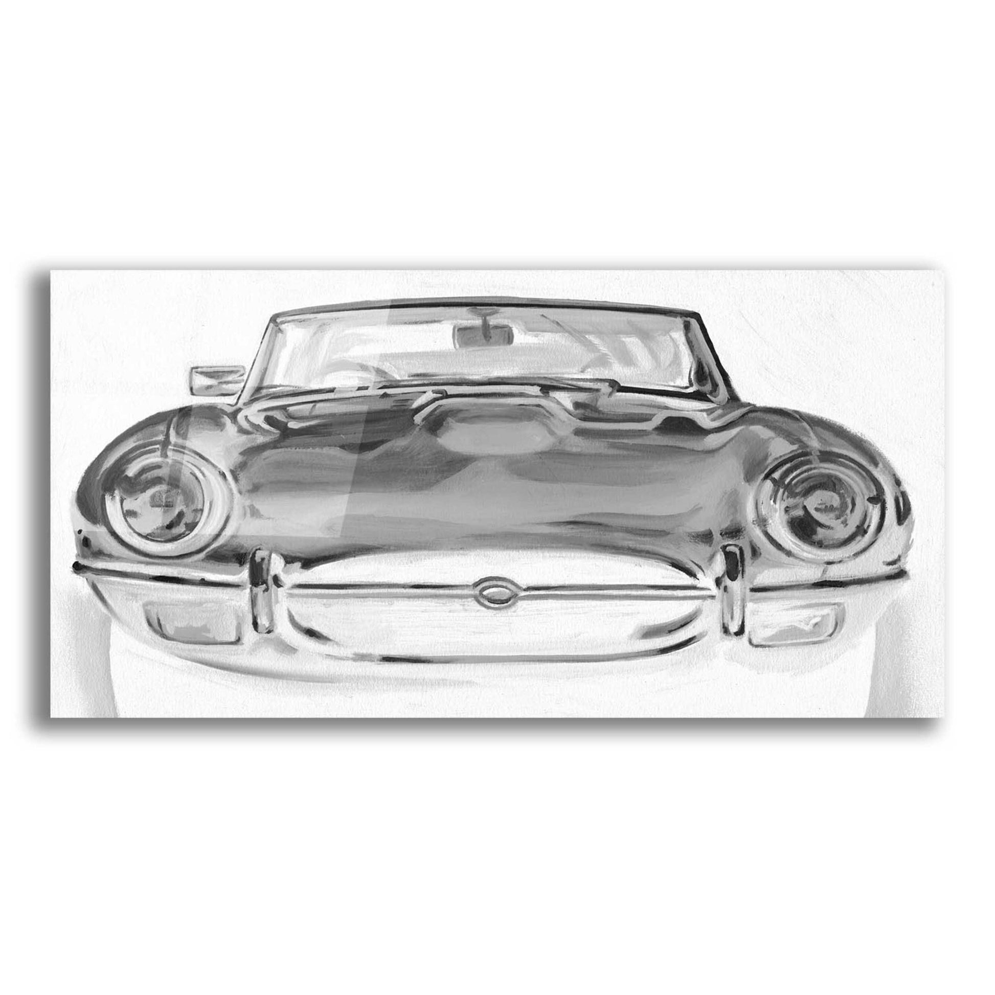 Epic Art 'Inverted European Sports Car I' by Ethan Harper, Acrylic Glass Wall Art,24x12