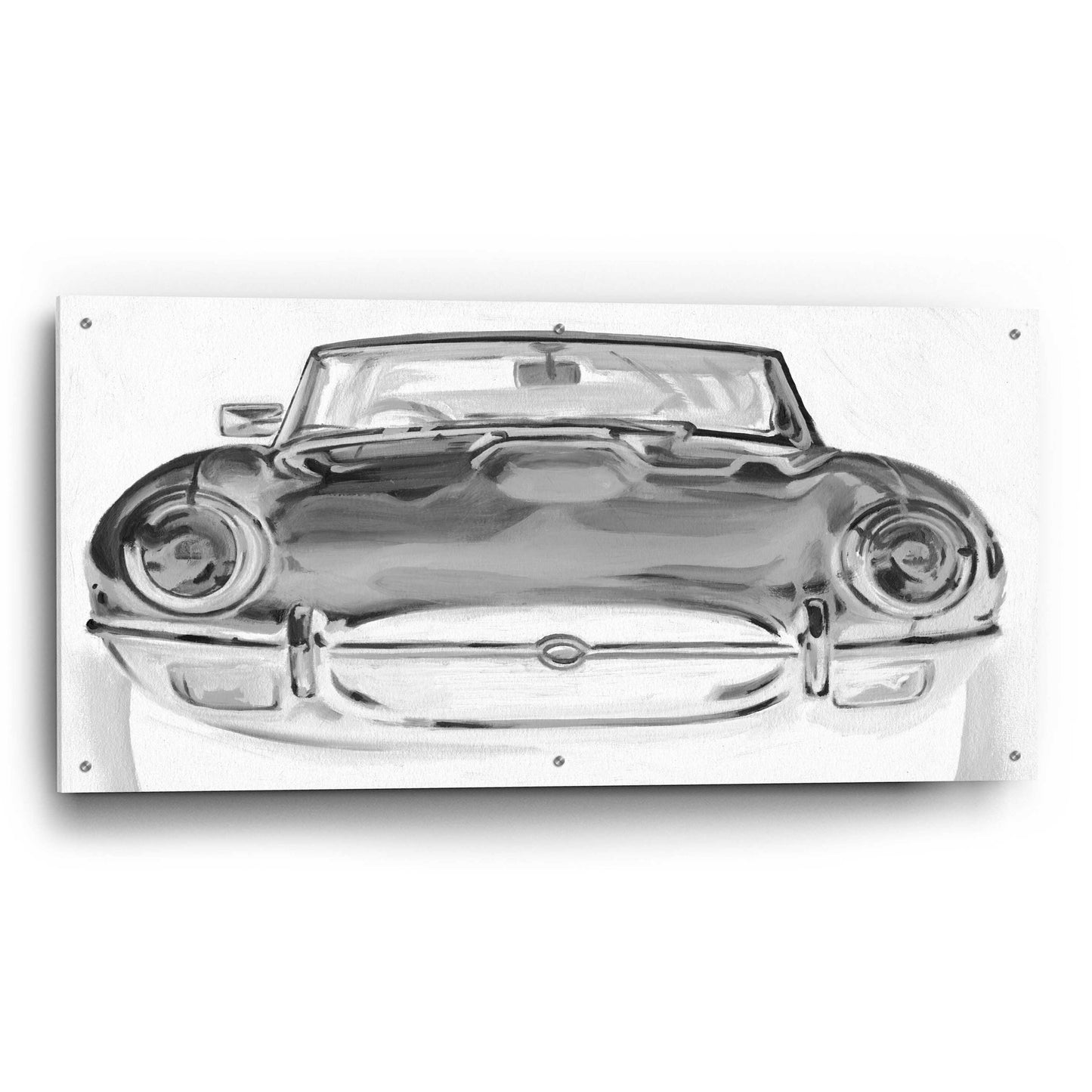 Epic Art 'Inverted European Sports Car I' by Ethan Harper, Acrylic Glass Wall Art,48x24