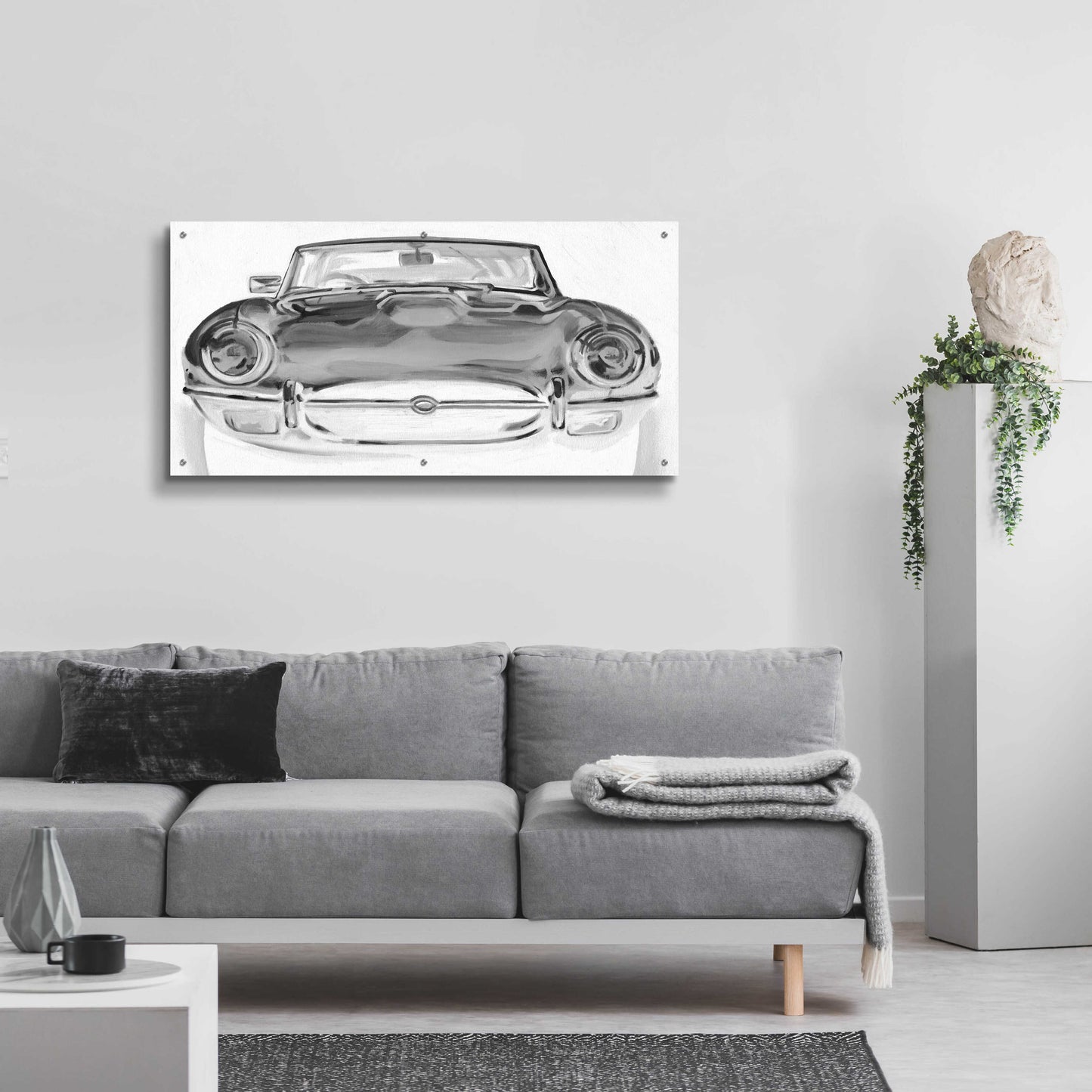 Epic Art 'Inverted European Sports Car I' by Ethan Harper, Acrylic Glass Wall Art,48x24