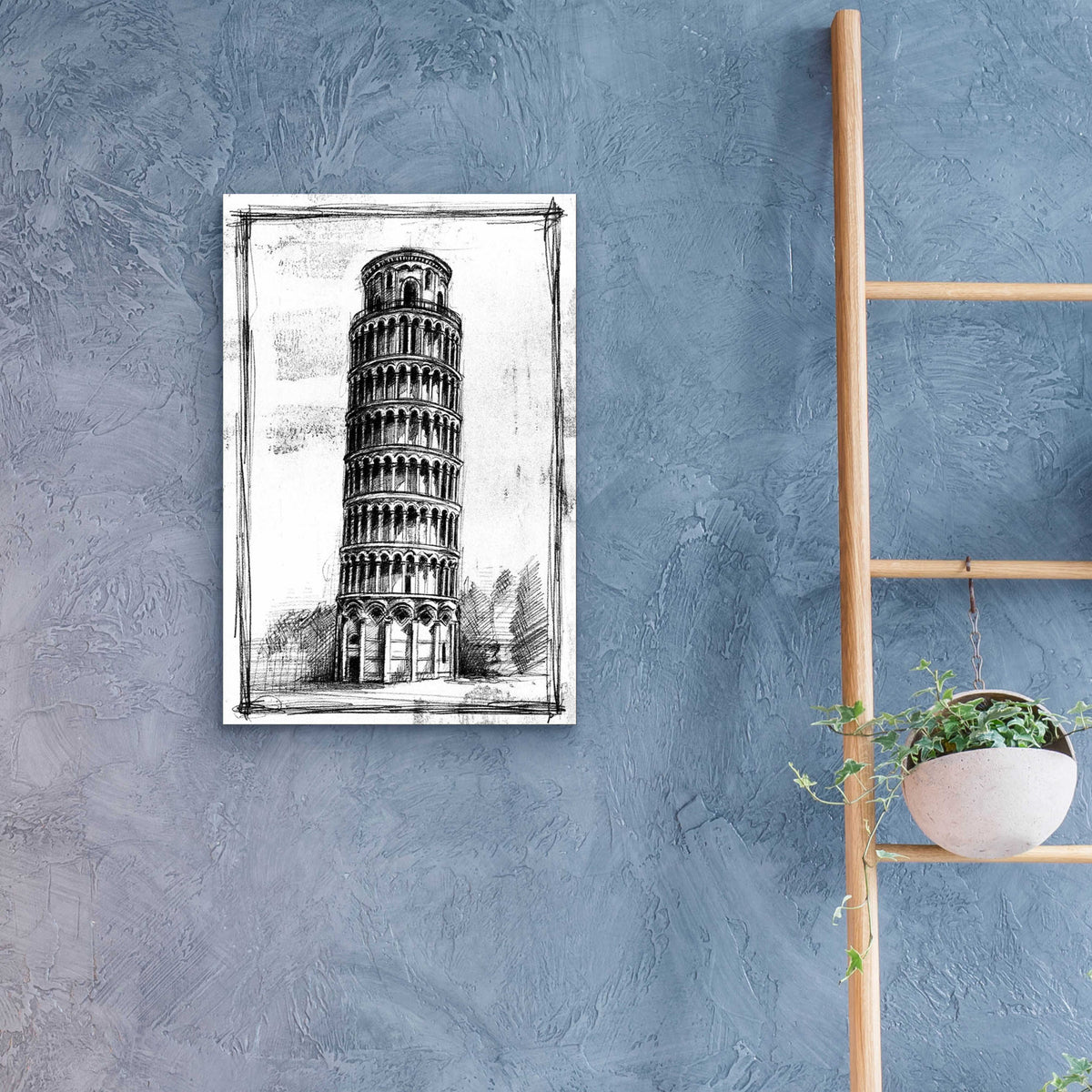 Epic Art 'European Icon Blueprint II' by Ethan Harper, Acrylic Glass Wall Art,16x24