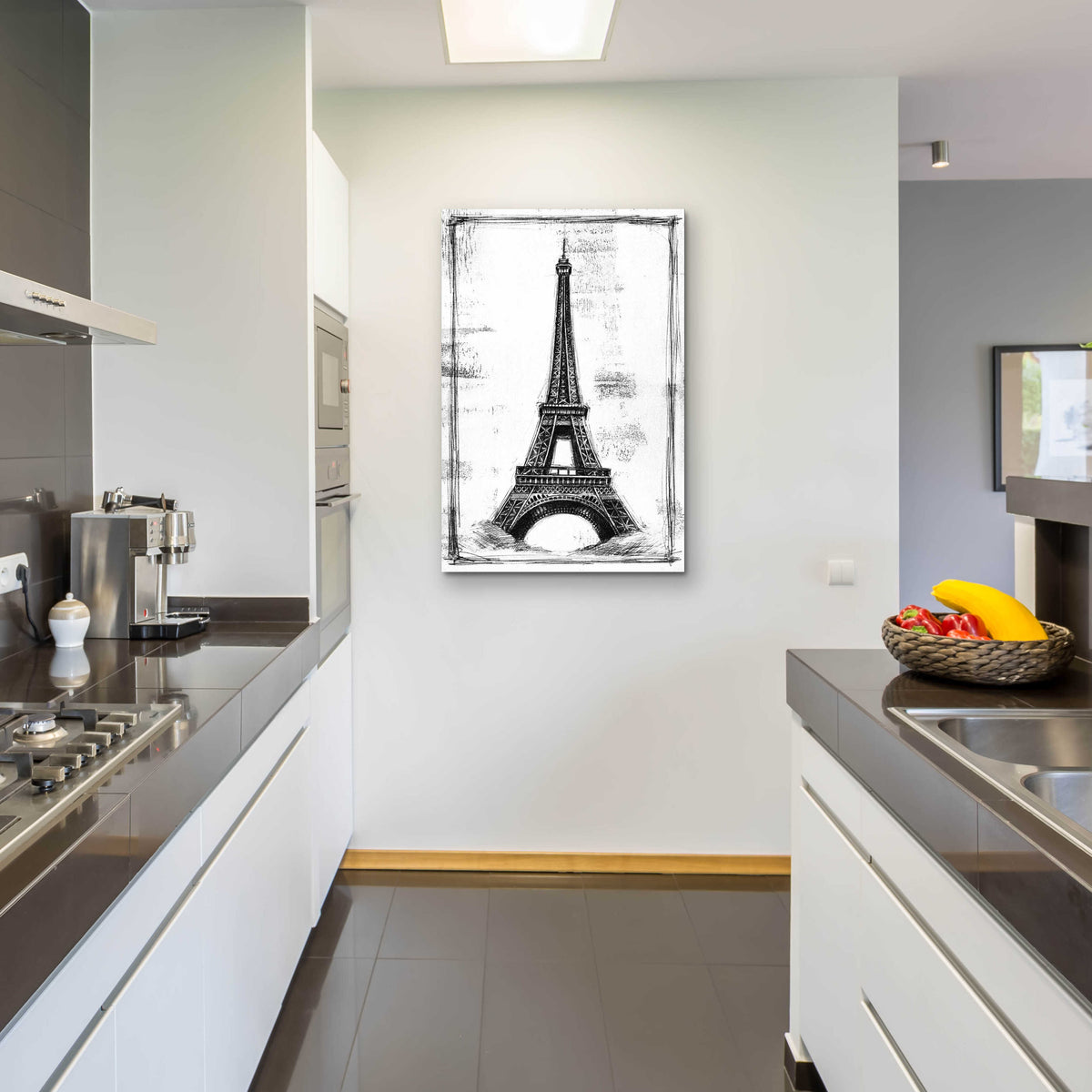 Epic Art 'European Icon Blueprint I' by Ethan Harper, Acrylic Glass Wall Art,24x36