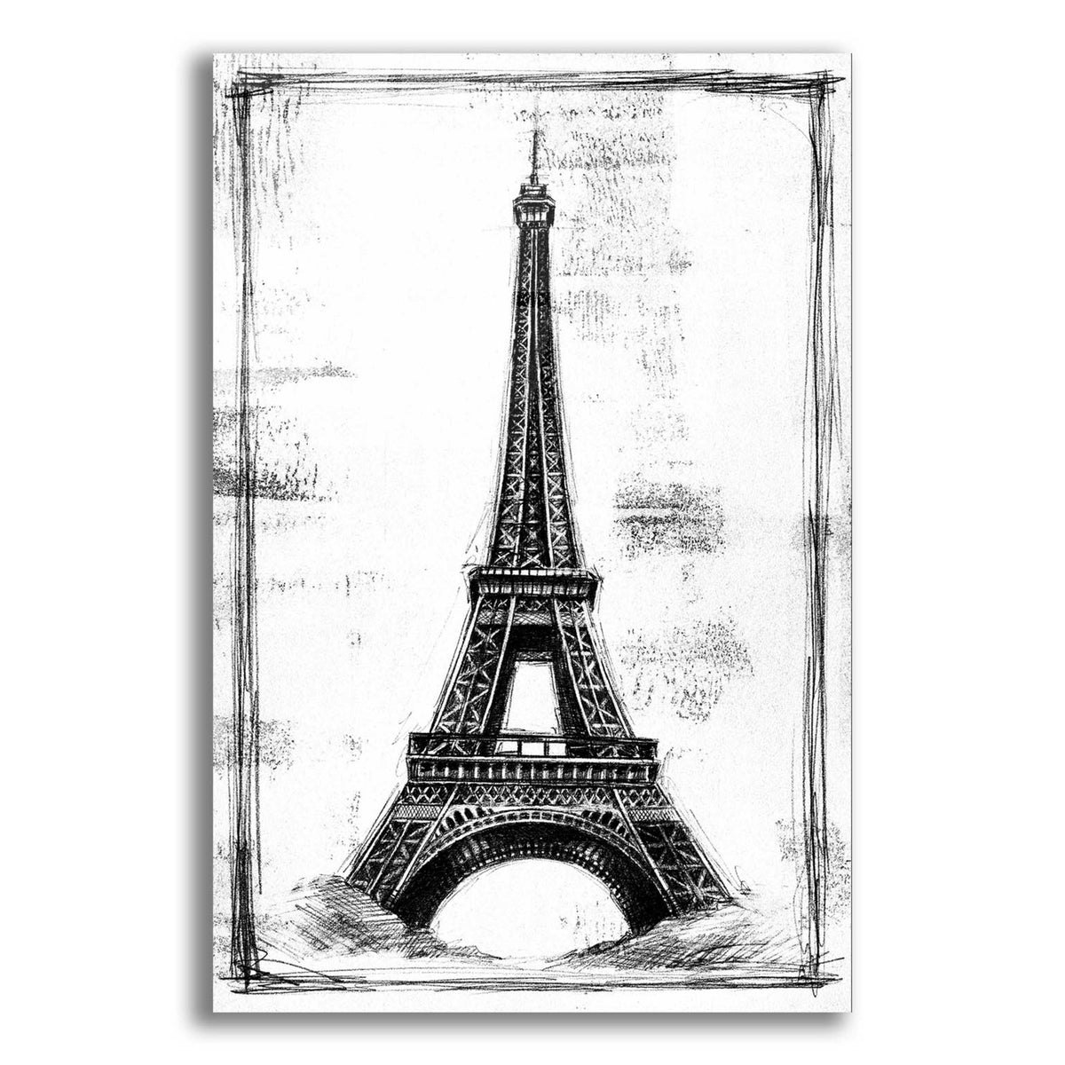 Epic Art 'European Icon Blueprint I' by Ethan Harper, Acrylic Glass Wall Art