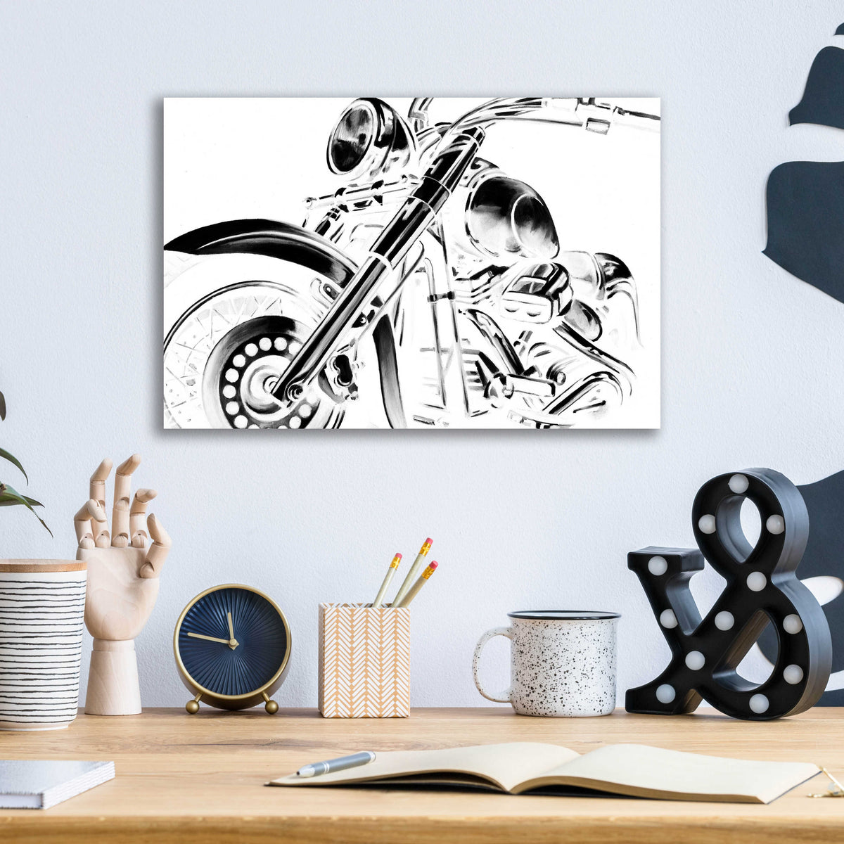 Epic Art 'Classic Hogs II' by Ethan Harper, Acrylic Glass Wall Art,16x12