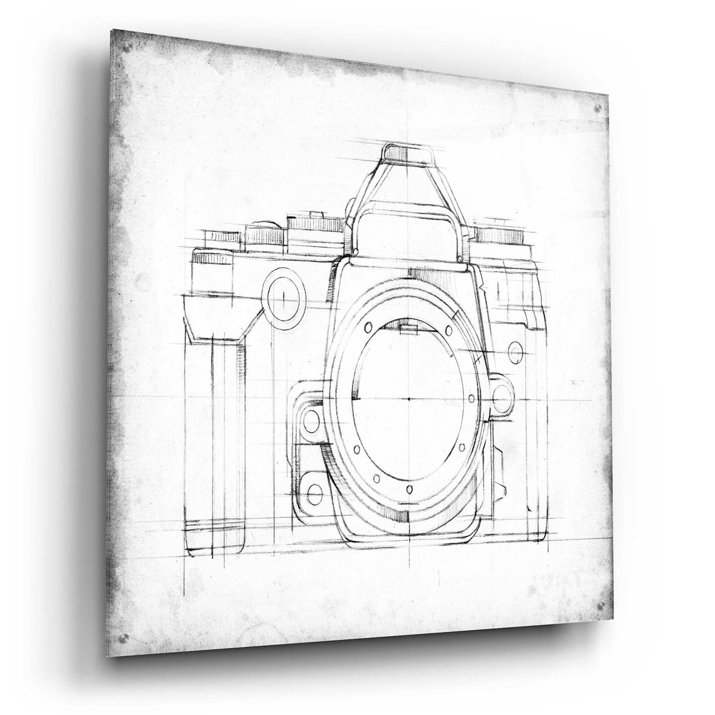 Epic Art 'Camera Blueprints IV' by Ethan Harper, Acrylic Glass Wall Art,36x36