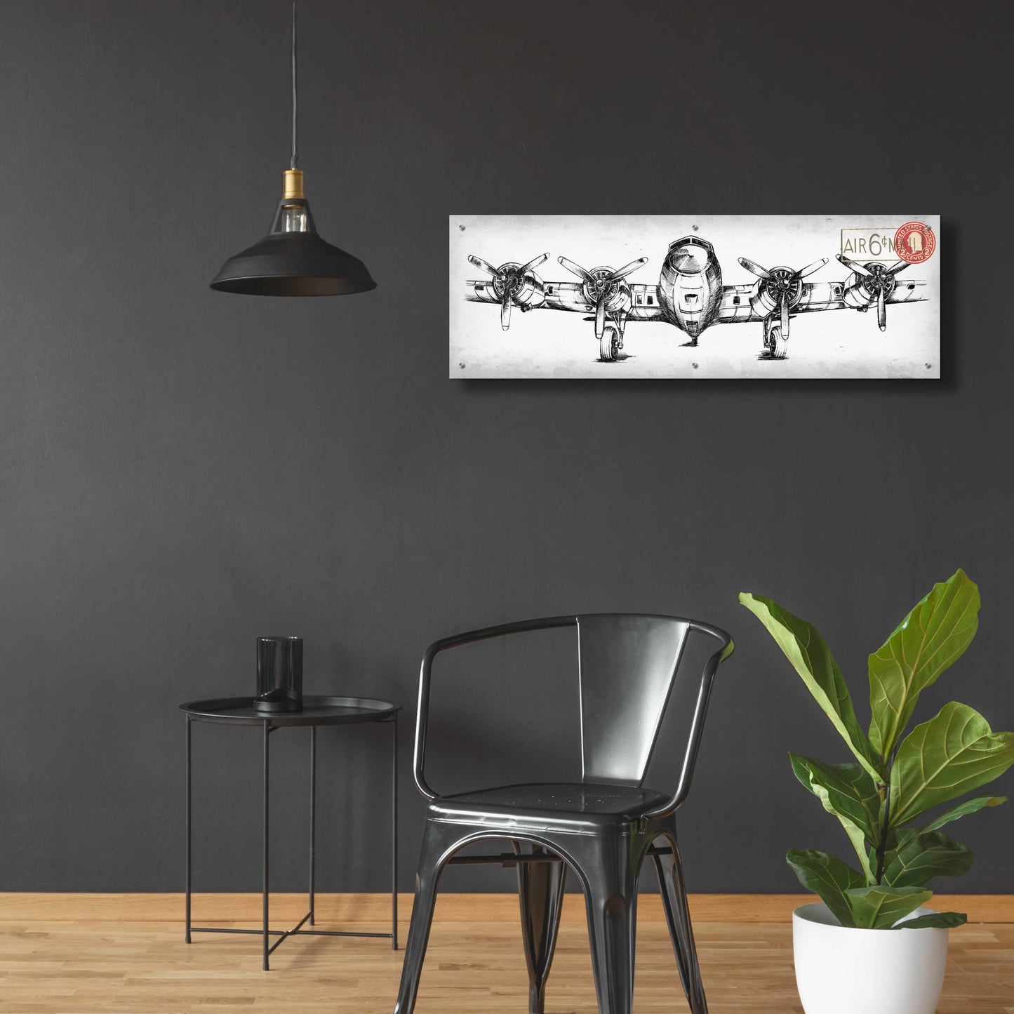 Epic Art 'Inverted Aeronautic Collection F' by Ethan Harper, Acrylic Glass Wall Art,48x16