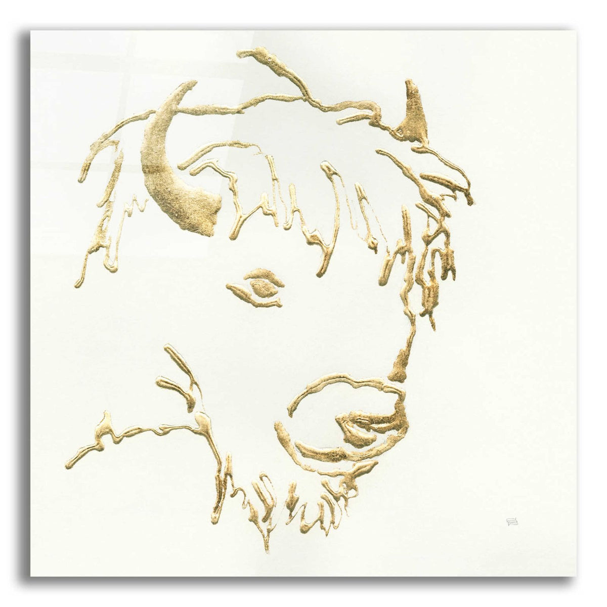 Gilded Buffalo by Chris Paschke acrylic glass wall art