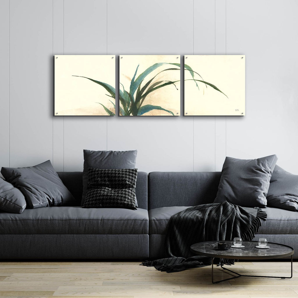 Horizontal Grass I by Chris Paschke - 72x24 acrylic wall art in a room