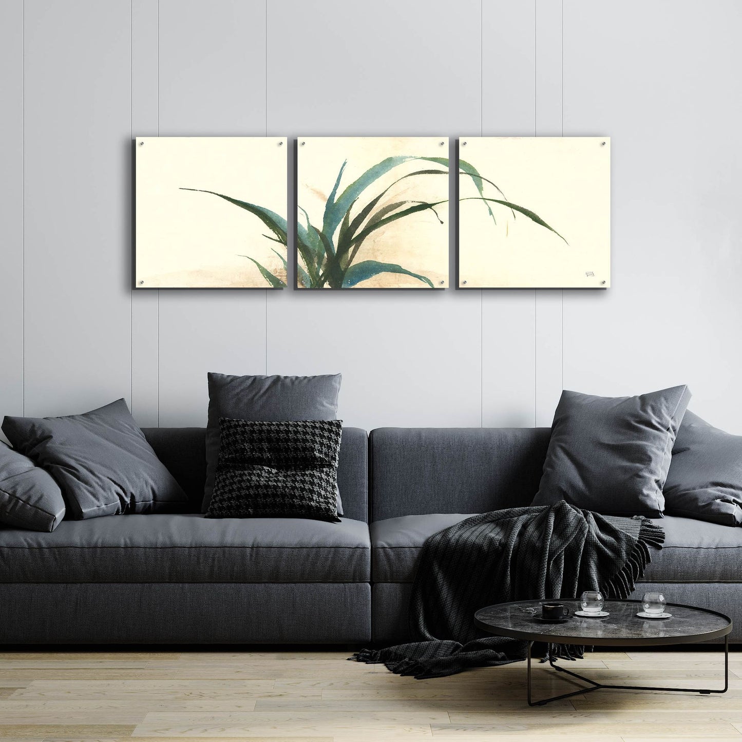 Epic Art 'Horizontal Grass I' by Chris Paschke, 3 Piece Set,72x24