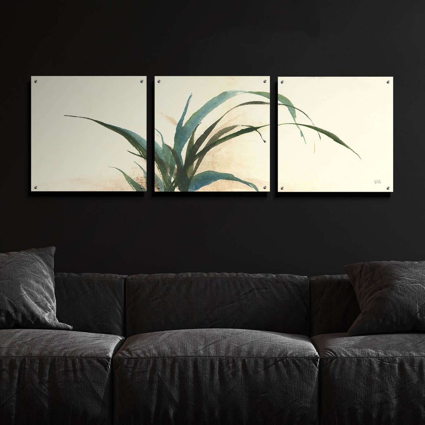 Epic Art 'Horizontal Grass I' by Chris Paschke, 3 Piece Set,72x24