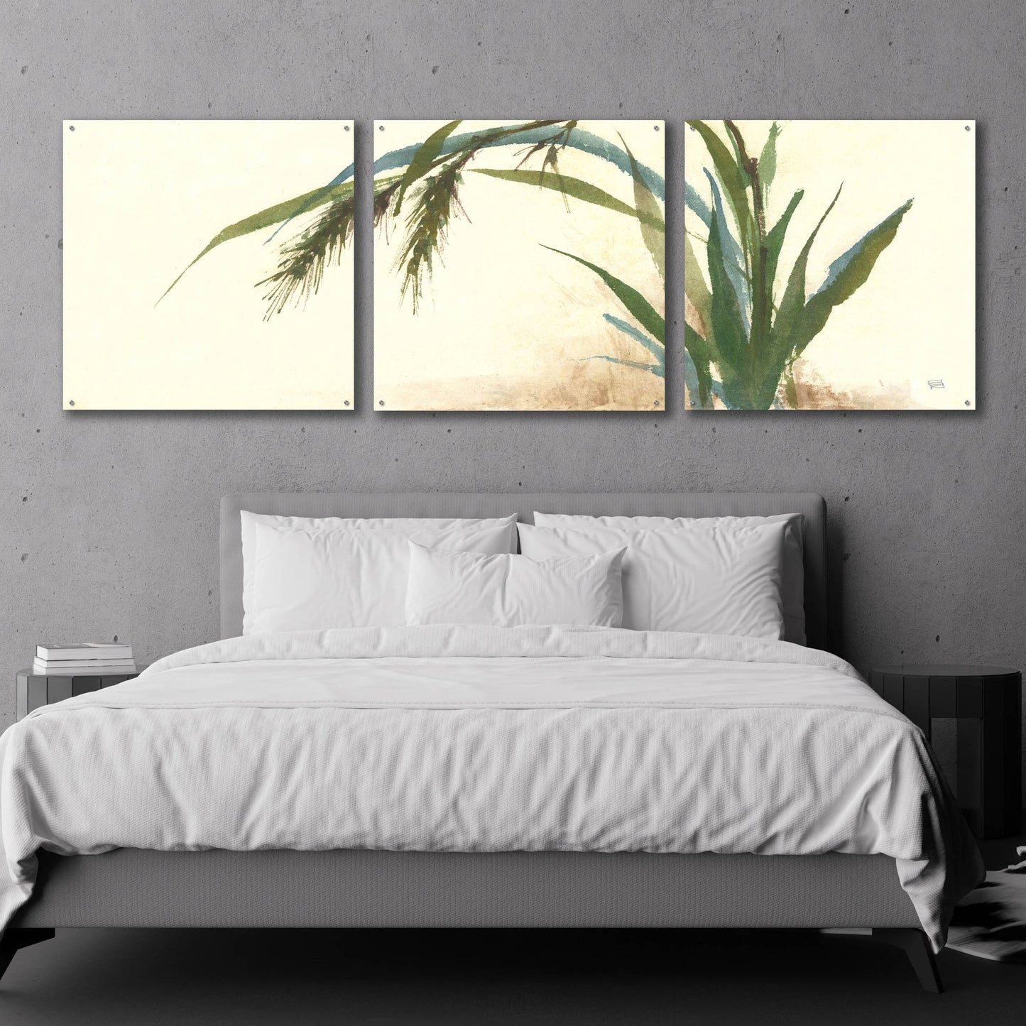 Epic Art 'Horizontal Grass II' by Chris Paschke, 3 Piece Set,108x36