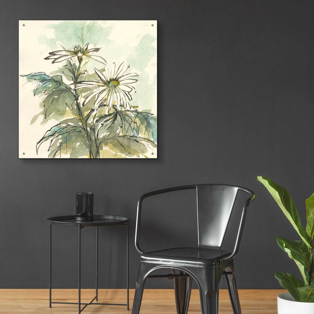 Snowmum II by Chris Paschke - 36x36 acrylic wall art in a room