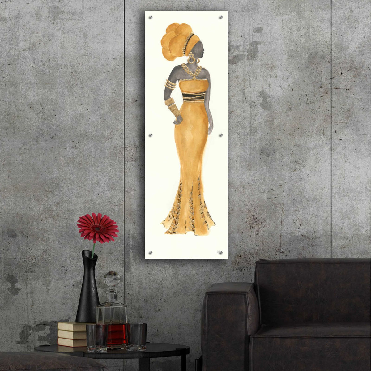 Global Fashion III by Chris Paschke - 16x48 acrylic wall art in a room