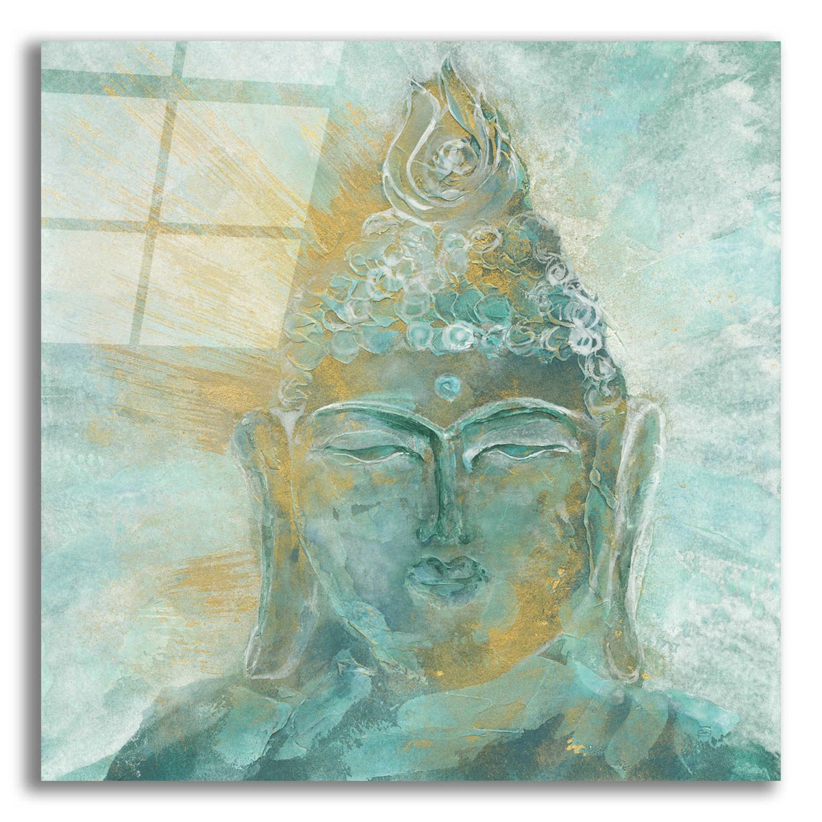 Buddha Bright I by Chris Paschke acrylic glass wall art