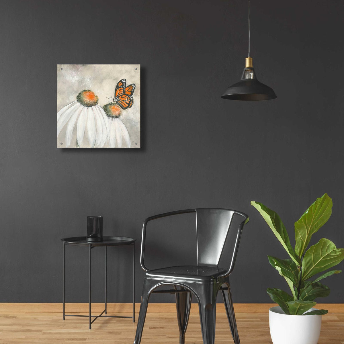 Butterflies Are Free II by Chris Paschke - 24x24 acrylic wall art in a room