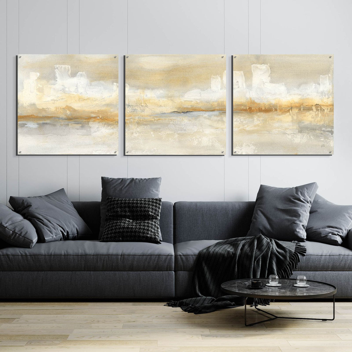 City Essence I by Chris Paschke - 108x36 acrylic wall art in a room