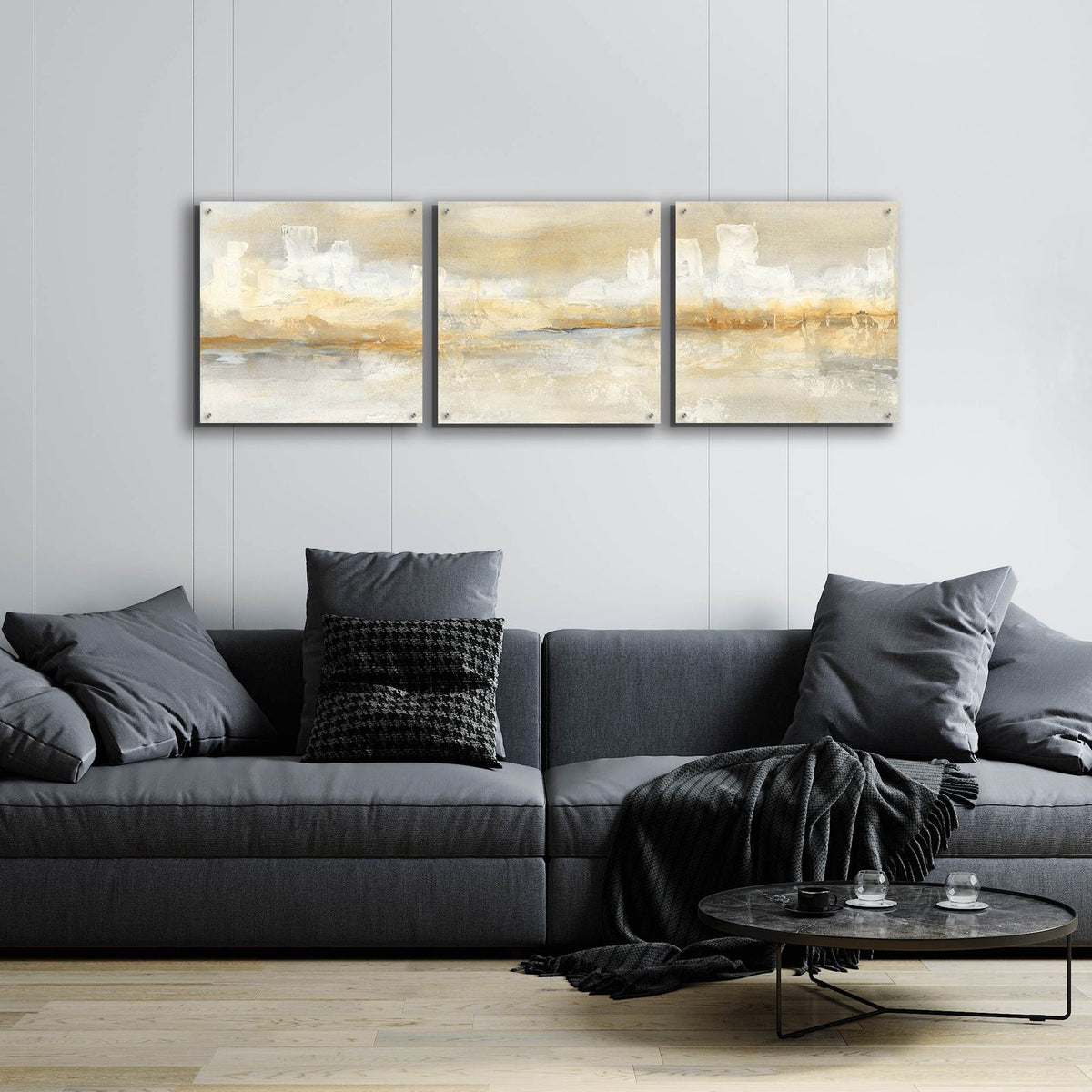 City Essence I by Chris Paschke - 72x24 acrylic wall art in a room