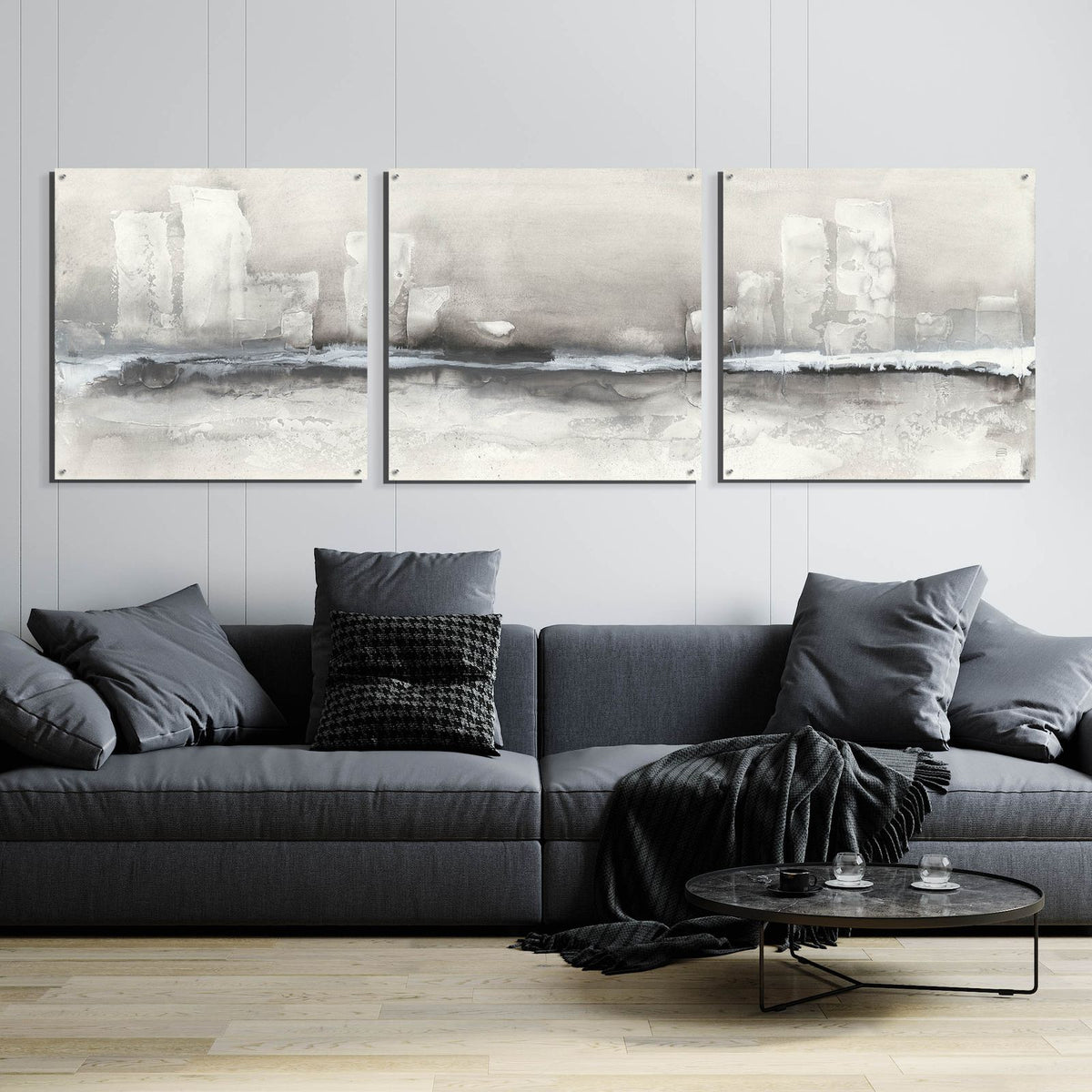 City Essence II by Chris Paschke - 108x36 acrylic wall art in a room