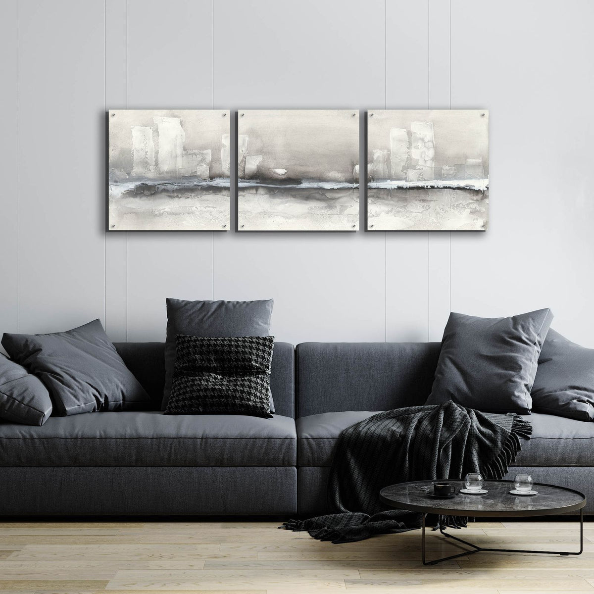 City Essence II by Chris Paschke - 72x24 acrylic wall art in a room