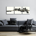 Gilded City I by Chris Paschke - 72x24 acrylic wall art in a room