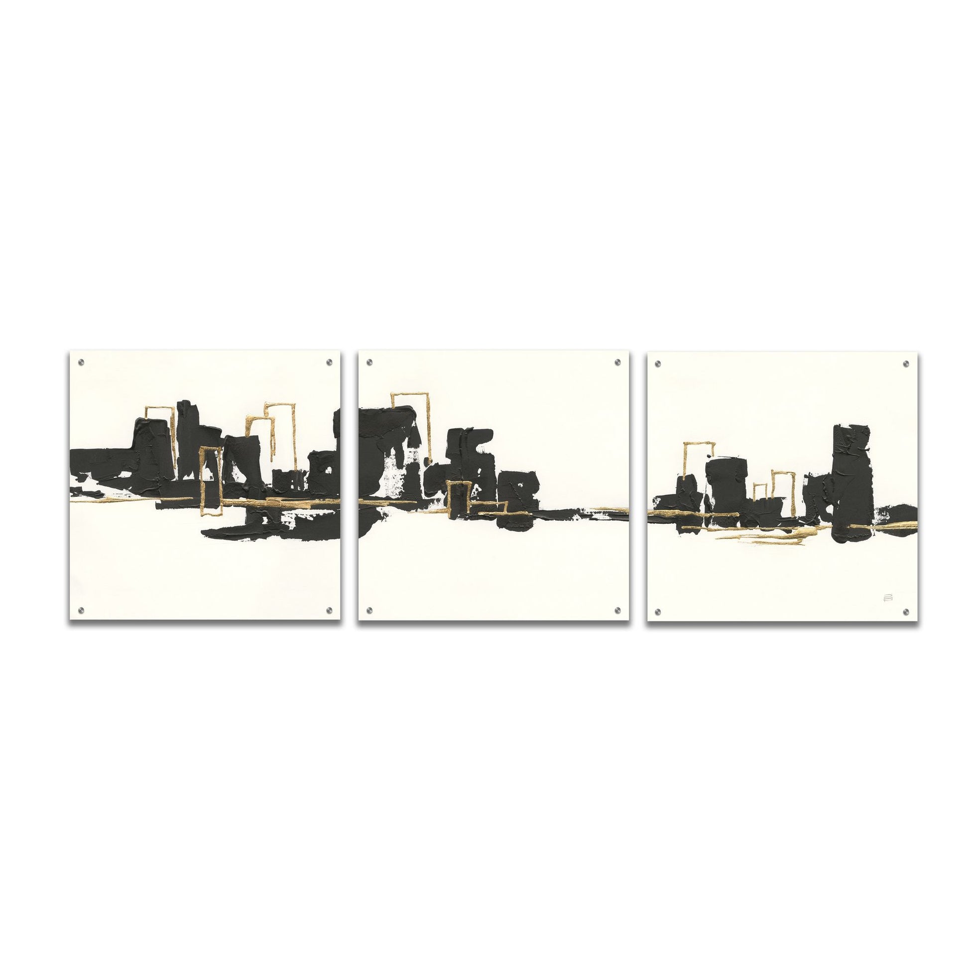 Epic Art 'Gilded City II' by Chris Paschke, 3 Piece Set