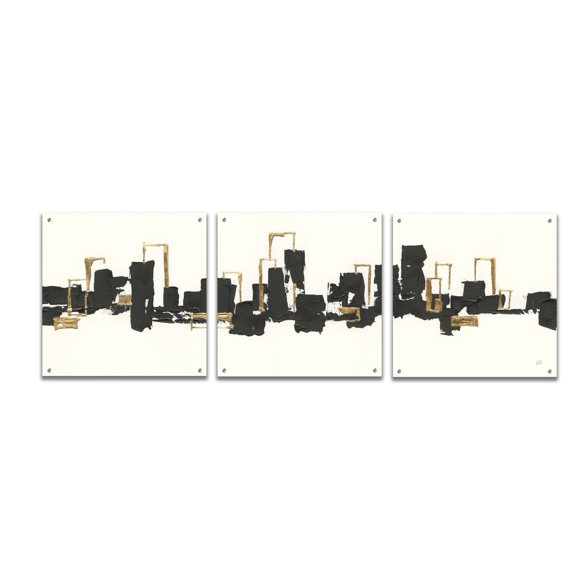 Epic Art 'Gilded City III' by Chris Paschke, 3 Piece Set