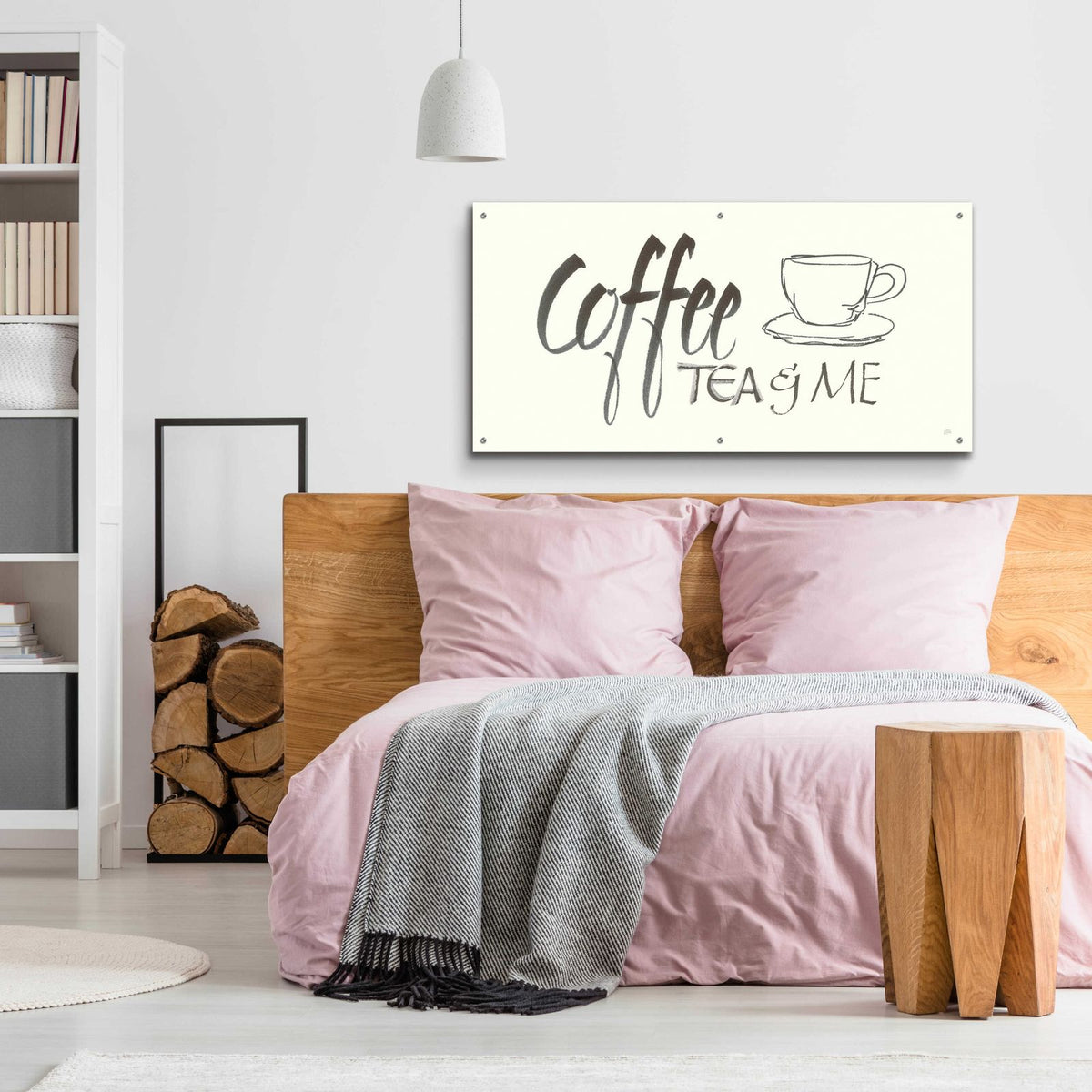 Coffee Sayings II by Chris Paschke - 48x24 acrylic wall art in a room