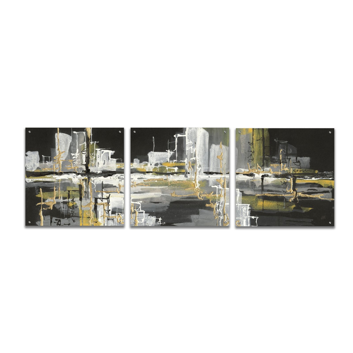 Urban Gold III by Chris Paschke acrylic glass wall art
