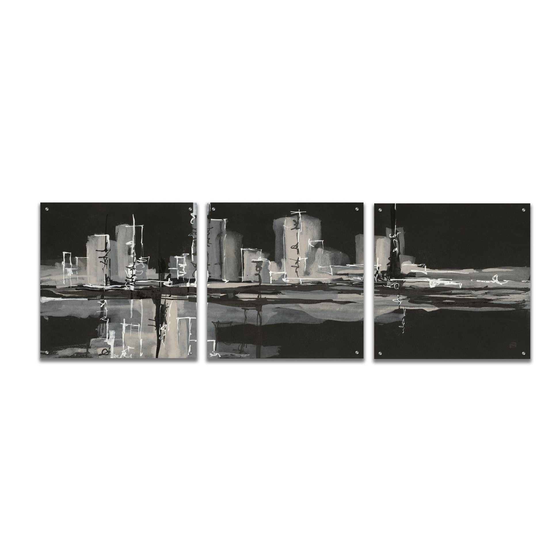 Epic Art 'Urban Gray' by Chris Paschke, 3 Piece Set