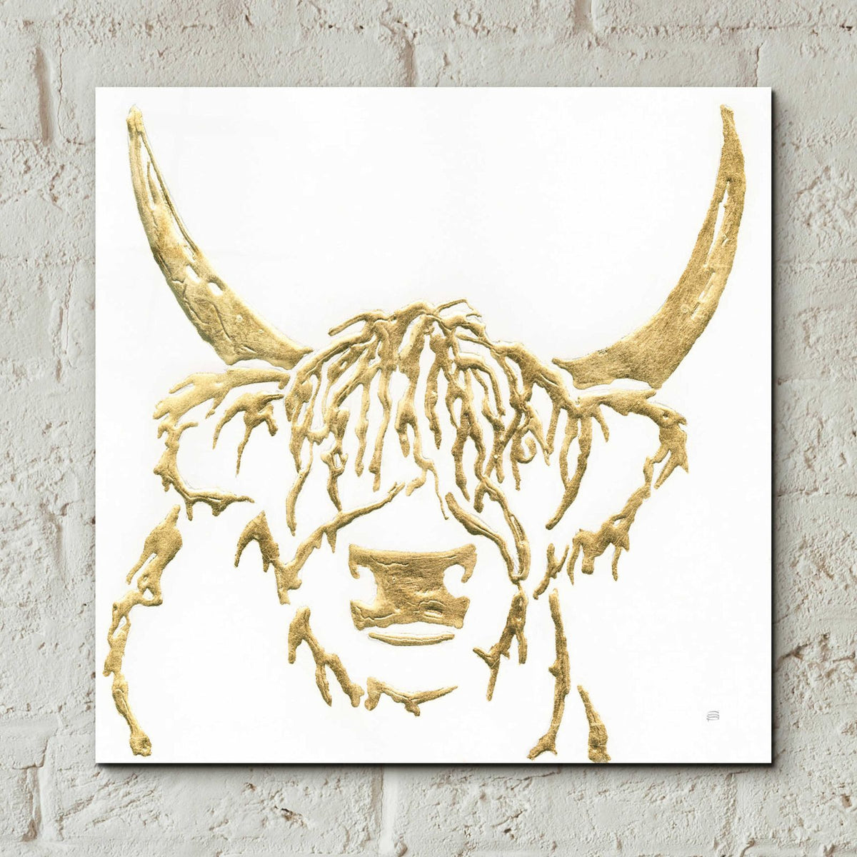 Gilded Highlander I by Chris Paschke - 12x12 acrylic wall art in a room