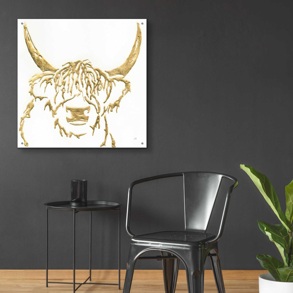 Gilded Highlander I by Chris Paschke - 36x36 acrylic wall art in a room