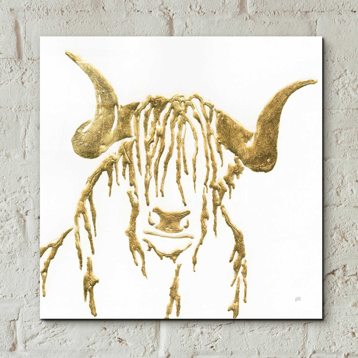 Gilded Highlander II by Chris Paschke - 12x12 acrylic wall art in a room