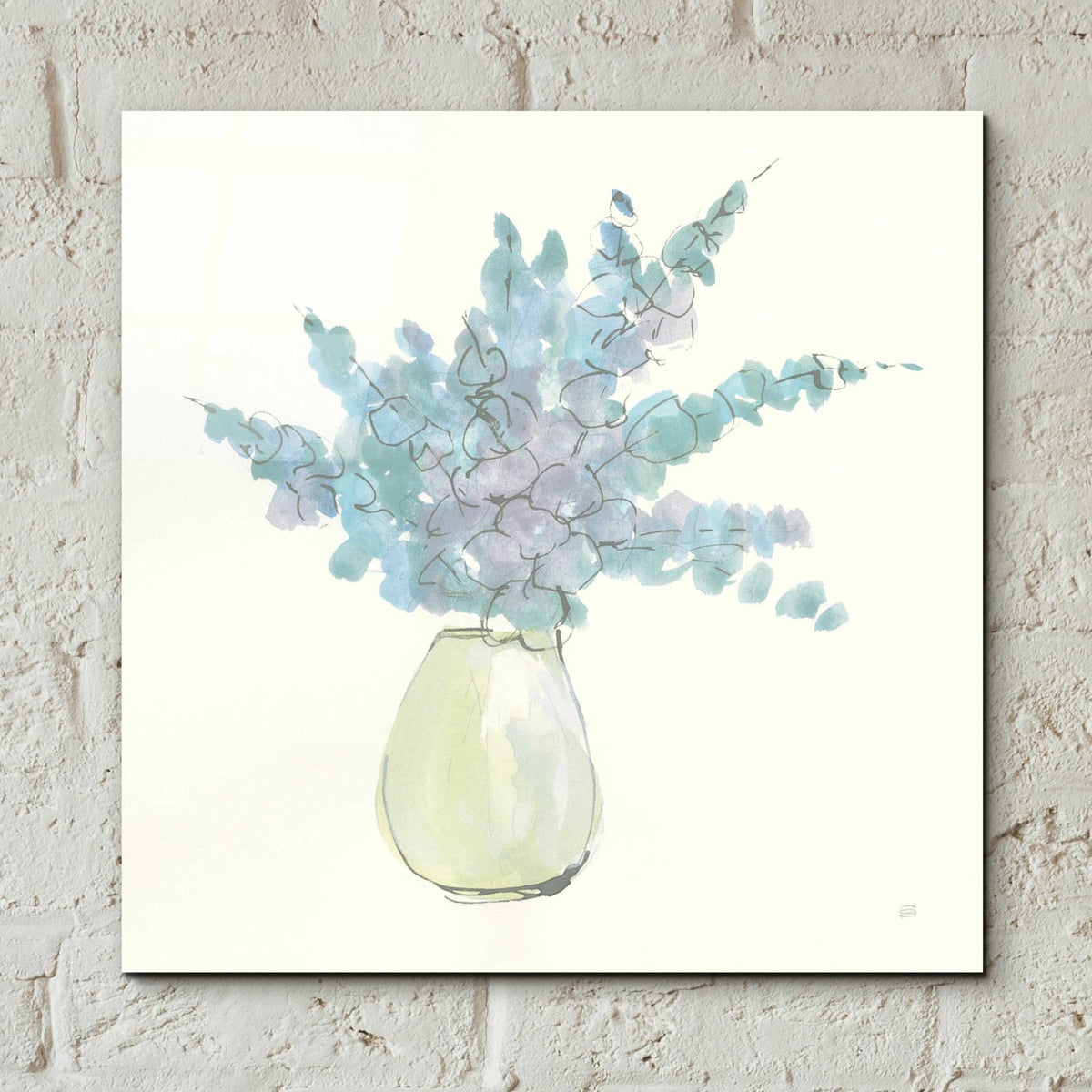 Plant Eucalyptus IV by Chris Paschke - 12x12 acrylic wall art in a room