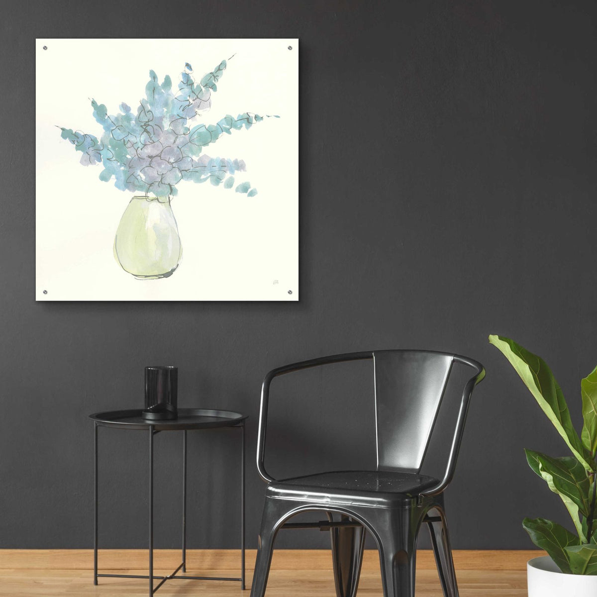 Plant Eucalyptus IV by Chris Paschke - 36x36 acrylic wall art in a room