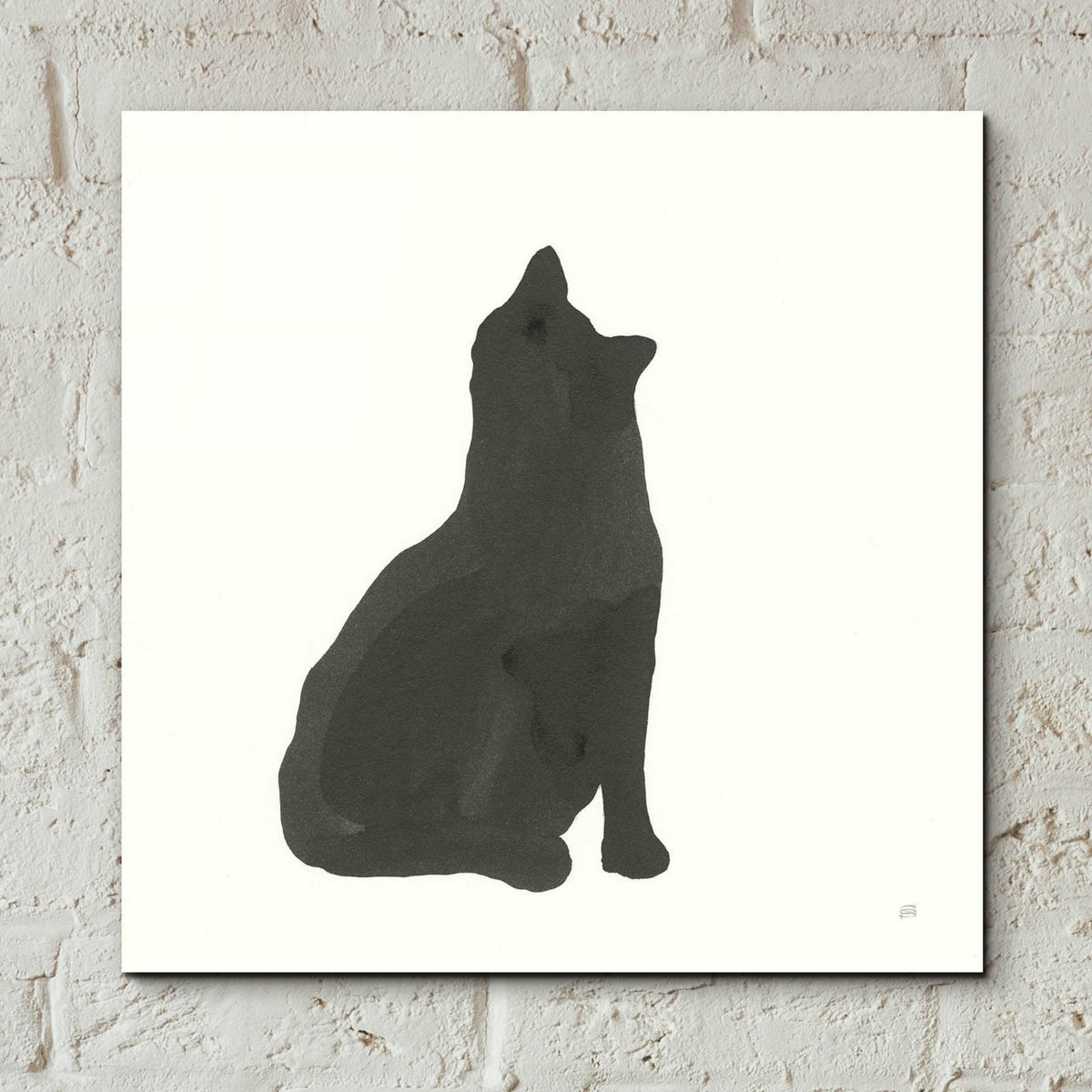 Black Cat I by Chris Paschke - 12x12 acrylic wall art in a room