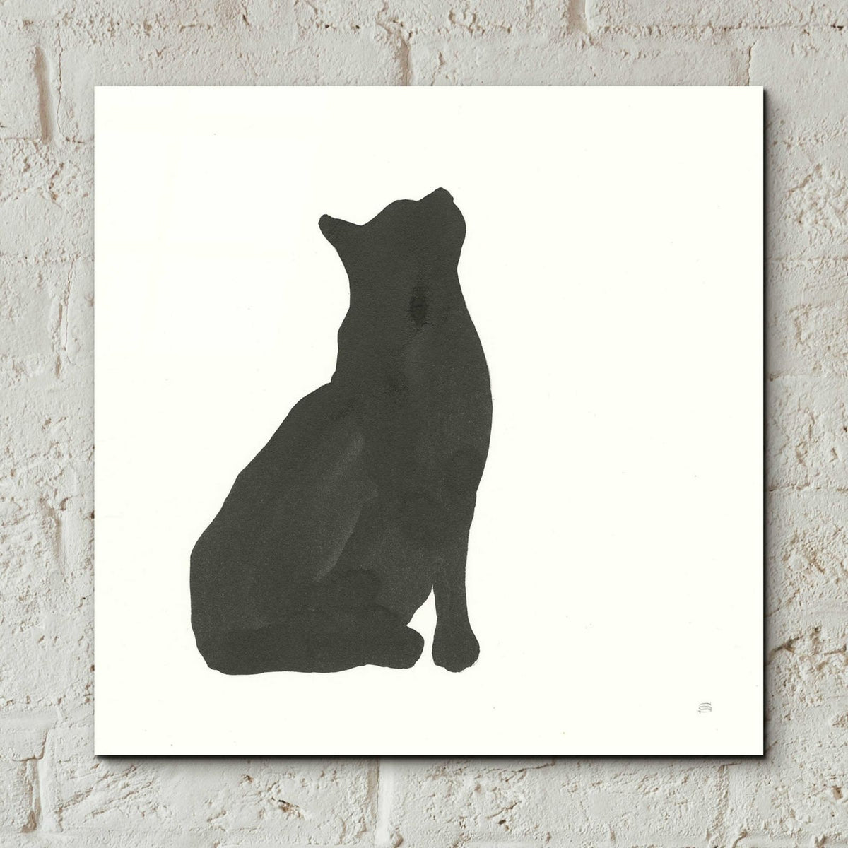 Black Cat III by Chris Paschke - 12x12 acrylic wall art in a room
