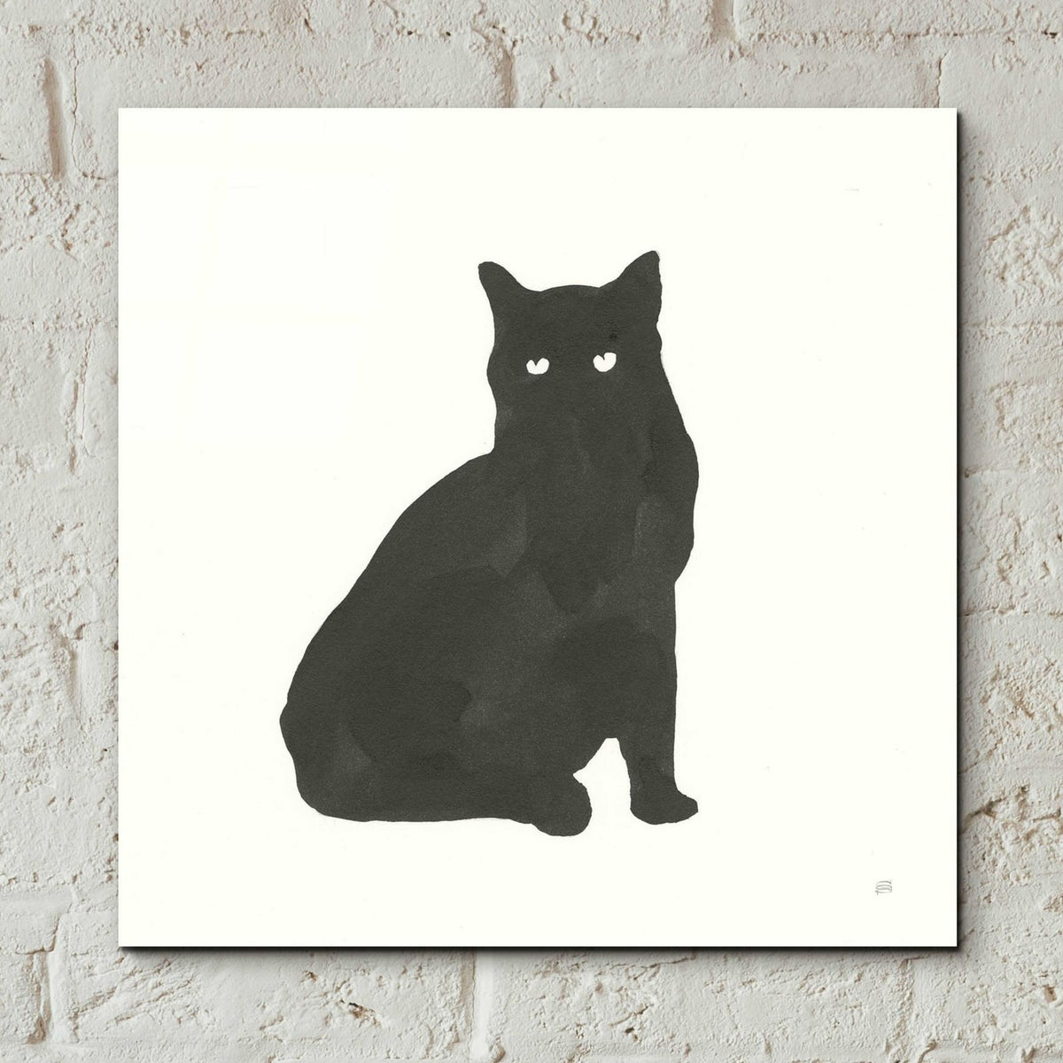 Black Cat V by Chris Paschke - 12x12 acrylic wall art in a room