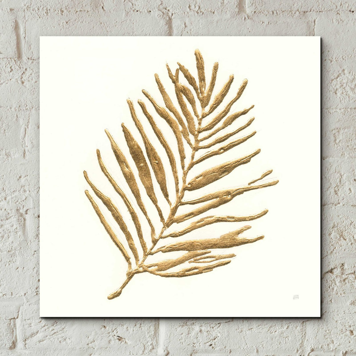 Gilded Palm V by Chris Paschke - 12x12 acrylic wall art in a room