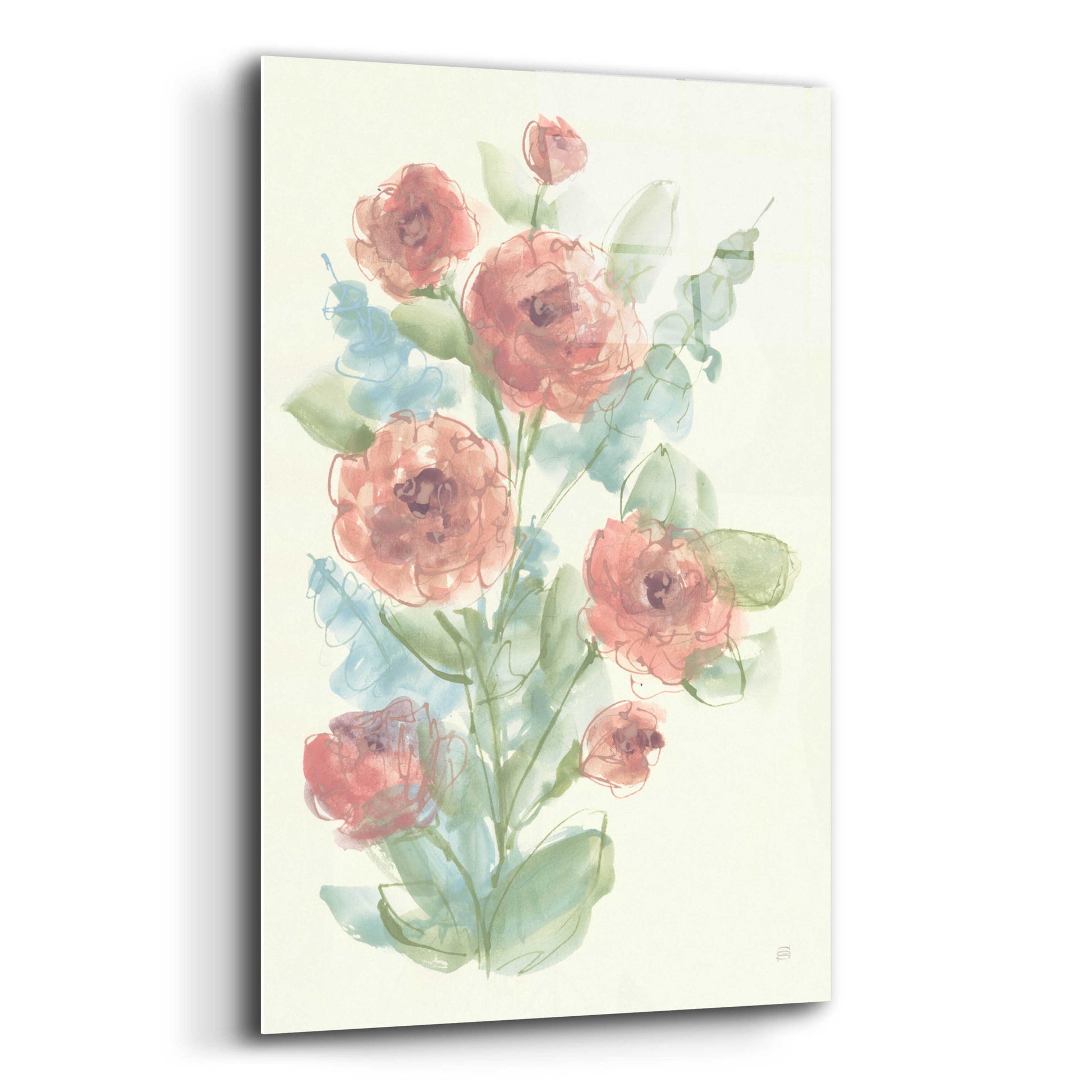 Epic Art 'Camellia Bouquet II' by Chris Paschke, Acrylic Glass Wall Art,12x16