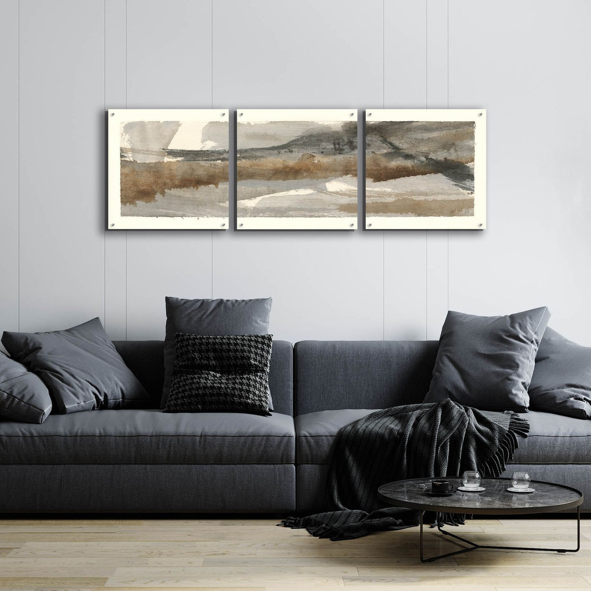 Brushscape I by Chris Paschke - 72x24 acrylic wall art in a room